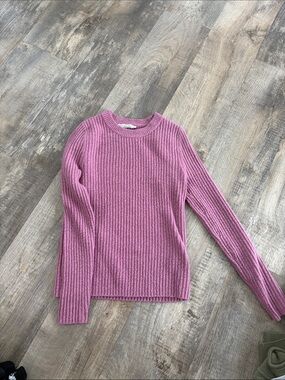 Abercrombie & Fitch Ribbed Mauve Crewneck Sweater